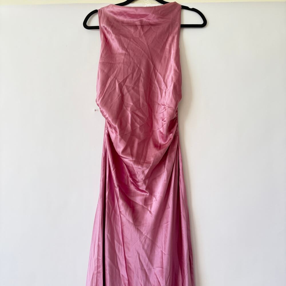Reformation Womens Casette Silk Dress Sugar Plum Size 12 NWT - Picture 2 of 7